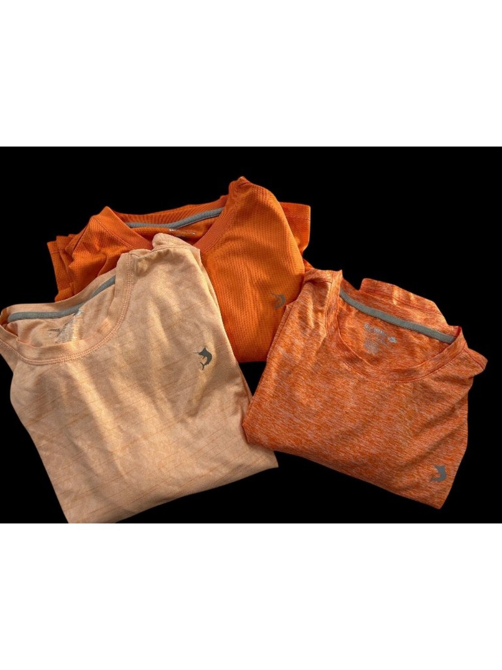 Reel Legends Orange Tee Shirts ~ Lot of 3 ~ Men's Size Large